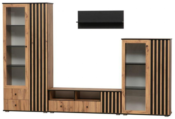 Полка навесная Либерти 51.09 Черный