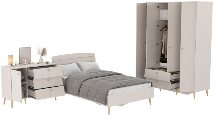 Афина Спальня 11-1200, кашемир серый