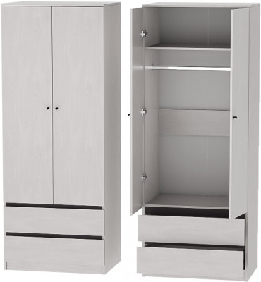 Модульная Прихожая Кэт-1, набор 6, Ясень Анкор Светлый/Графит