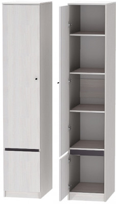 Модульная Прихожая Кэт-1, набор 6, Ясень Анкор Светлый/Графит