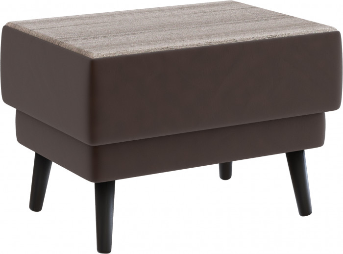 Стол журнальный "Майя", Коричневый/МДФ сандал белый