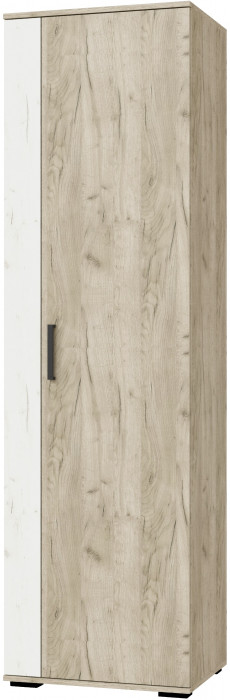 Шкаф платяной Оскар-18, Дуб крафт серый/Дуб крафт белый