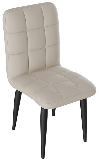 Франк ДП 2-17 Стул (конус) (Капучино матовый/Кожзам Бежевый)