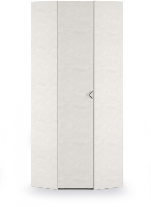 Амели Шкаф для одежды 13.131(угловой), цвет шёлковый камень, ШхГхВ 81,3х81,3х230 см., универсальная дверь