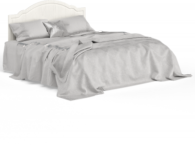 Ливерпуль Кровать 11.08 + осн. + ножки + две Тумбы 08.146 + две 10.117, цвет ясень ваниль/белый, ШхГхВ 266х204х112 см., 1600х2000 мм., б/м, орт. есть