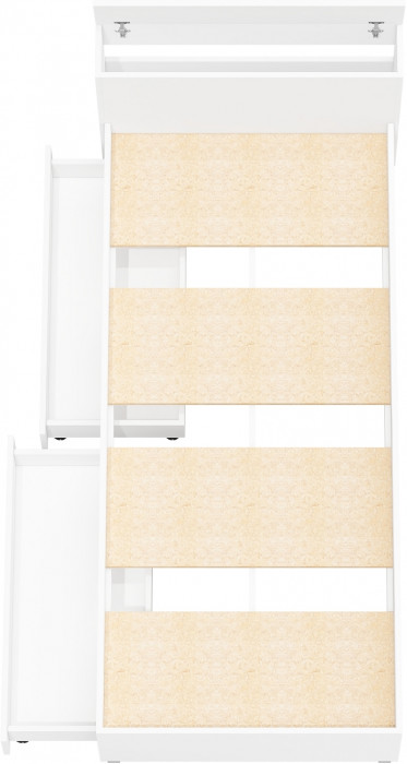 Ксения Кровать с ящиками 0900, белый