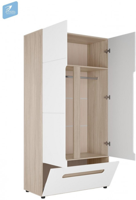 Палермо-3 ШК-009 Шкаф 2-хстворчатый комбинированный