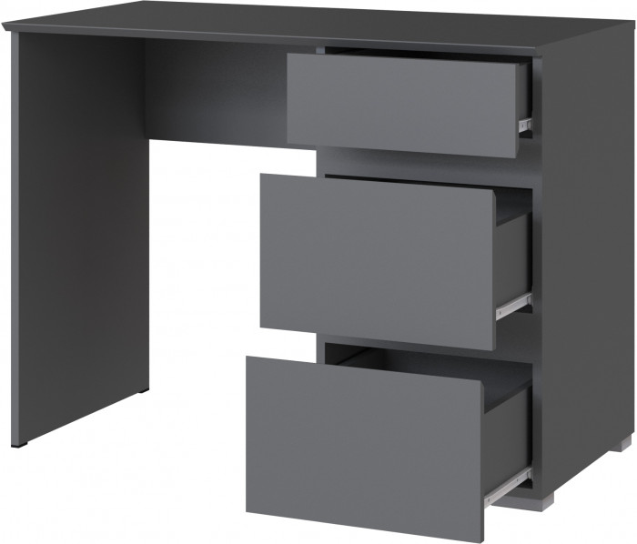 Плейона Стол косметический графит серый