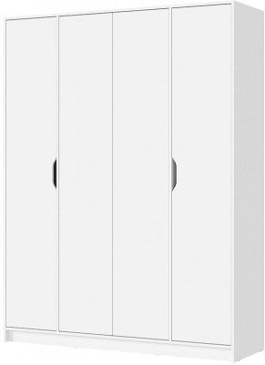 РУНА ШК 04 Шкаф 4-х створчатый Фасад БЕЛЫЙ/Корпус БЕЛЫЙ