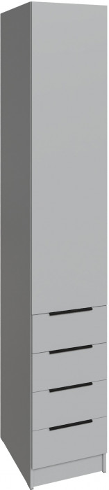Шкаф Мадрид (0,4) с 4 ящ., Камень серый