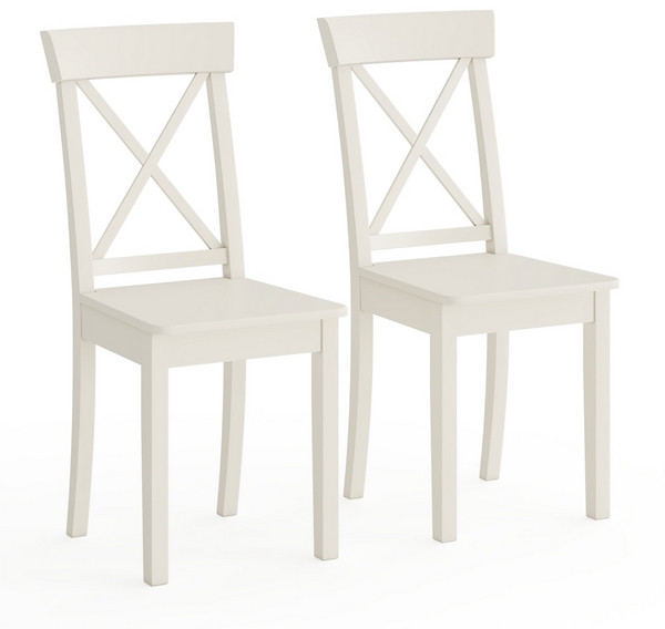 Два стула Мебель--24 Гольф-14 разборных, слоновая кость