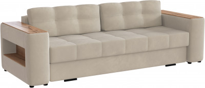 Диван раскладной Доро, бежевый/мдф дуб канадский
