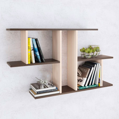 Полка навесная ПН-4 (1050*600*180) венге/дуб молочный