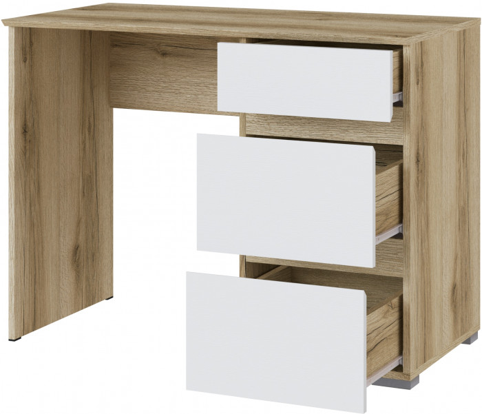 Плейона Стол косметический делано/белый