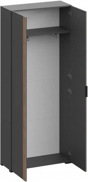 Нао Шкаф 2-х створчатый ШК-4032, Графит