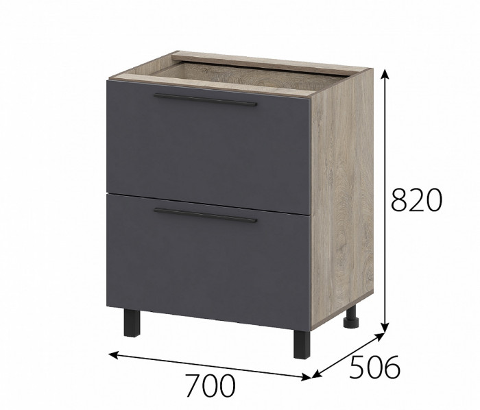 КГ Этна Стол рабочий 7с3я Софт графит