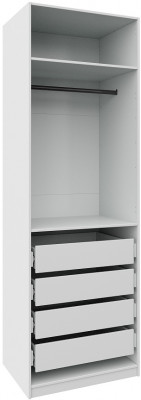 Гардеробная Квадро комплект (1000) 4, Белый