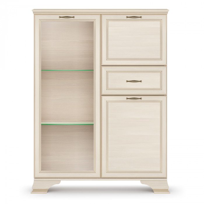 Шкаф низкий (1 стеклодверь) Сиена