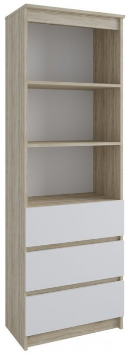 МС Мори Стеллаж МСТ 600.3, МП/4 Сонома/Белый