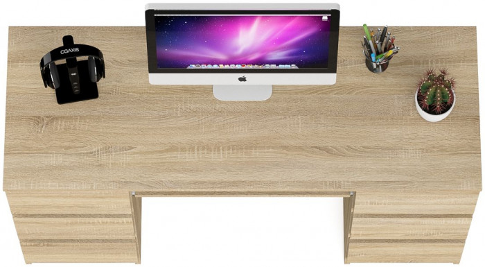 Мори компьютерный стол МС-2, дуб сонома