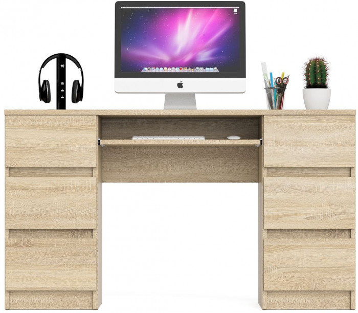 Мори компьютерный стол МС-2, дуб сонома