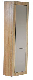 Шкаф-пенал однодверный "Лондон" - Дуб сонома/Капучино светлый