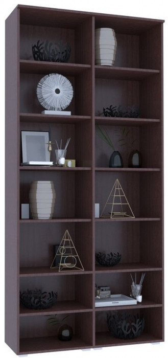 Модульная гостиная Ким, композиция 4 (Белый глянец, Венге)