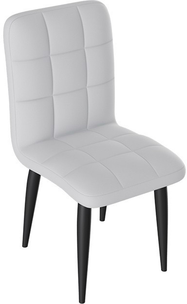 Франк ДП 2-17 Стул (конус) (Графит/Кожзам Белый)