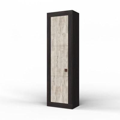 Шкаф-пенал однодверный "Лондон" - Дуб кентерберри/Сосна натуральная