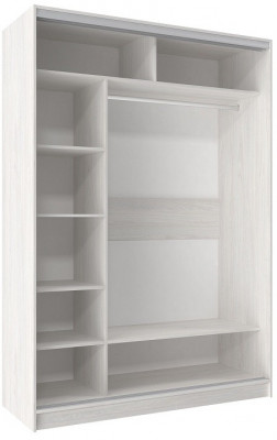 Шкаф-купе двухдверный 1600 Домашний Ясень Анкор светлый