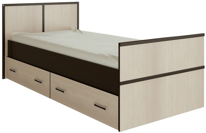 Кровать с проложками ДСП Сакура ЛИТ 90х200