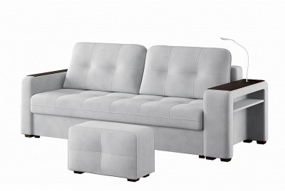 Диван Smart 4 пуф справа Б3-3Т-Б4 СК Ультра Смог