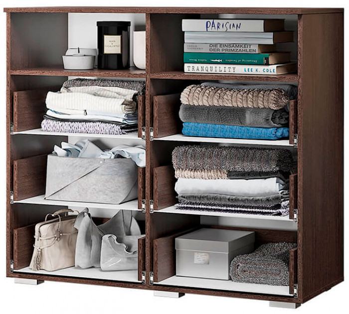 Комод "Азаро" венге/белый глянец