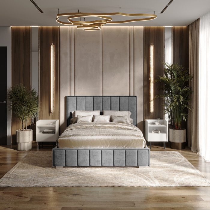 Кровать с подъемным механизмом Мирабель КР-11 (1,4м), Хром