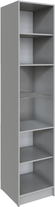 Шкаф Мадрид (0,5) с 3 фасадами, Камень серый