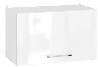 Кухня Мебель--24 ШВГ600 Шкаф горизонтальный 60 см., цвет корпус белый/фасад МДФ белый глянец, ШхГхВ 60х32х36 см.