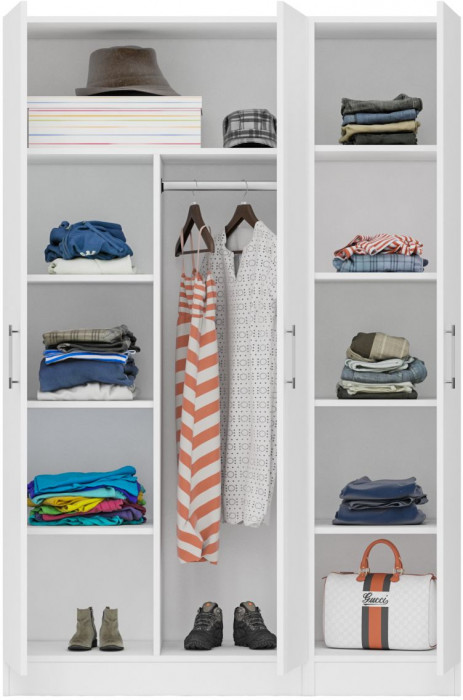 Шкаф 2-х створчатый + Пенал Стандарт, белый