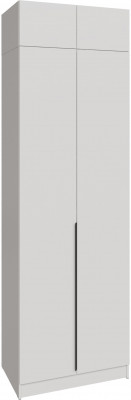 Шкаф 0,8 с антресолью Мадрид, Белый