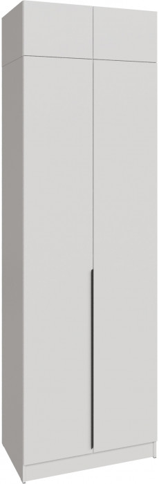 Шкаф 0,8 с антресолью Мадрид, Белый