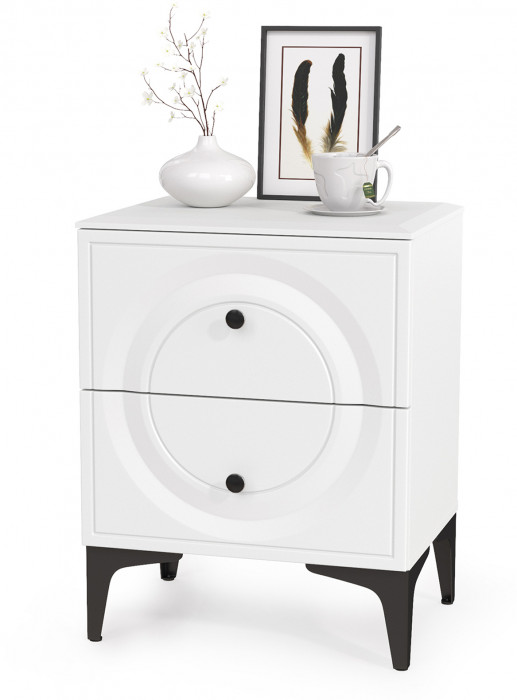 Валенсия Спальня № 39, цвет ЛДСП белый шагрень/МДФ белый шагрень, ортопед есть, сп. м. 1600х2000 мм., б/м