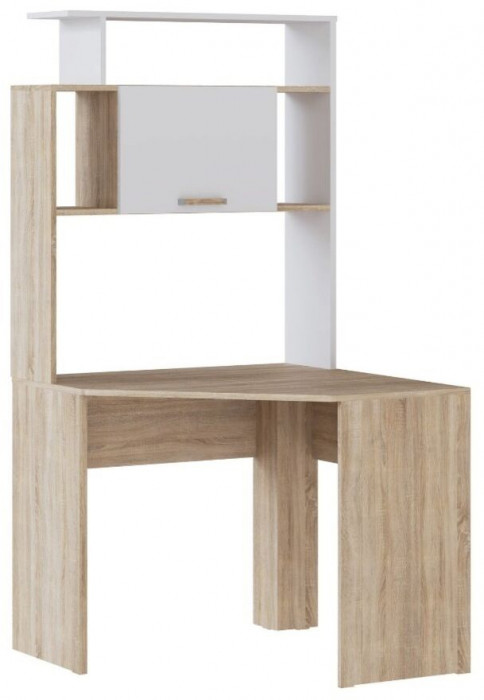 Компьютерный стол Квартет-12 дуб сонома/белый