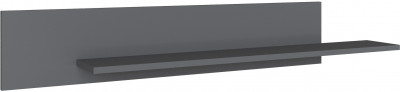 Плейона Полка навесная графит серый