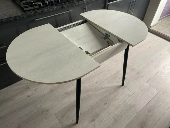 Обеденная группа Стиль-1 / Стул Х 4 шт. / Бетон белый/черный / бид 10