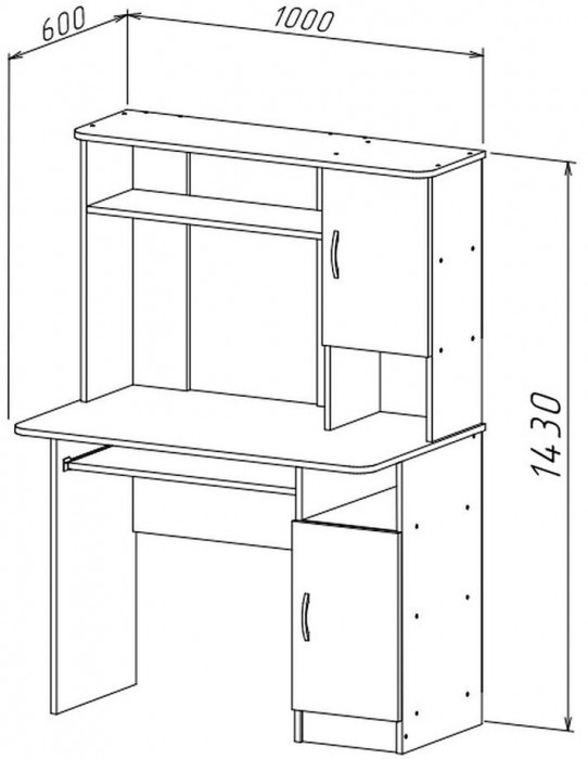 Интел-15 стол компьютерный Бодега Темный / Светлый
