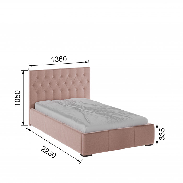 Октавия Кровать интерьерная 120 атлантида ромб, ПМ