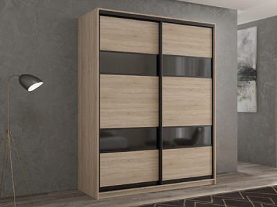 Шкаф-купе Кааппи 7 Сонома Светлый 140х60х230 см