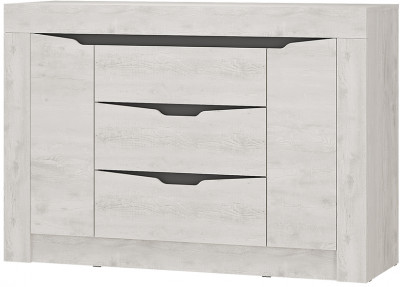 &quot;Леонардо&quot; КМ-12 комод Бетон пайн светлый/графит