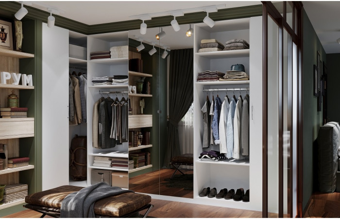 Гардеробная Рум. Комплект 5.2, белый