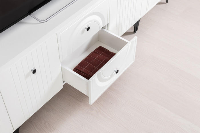 Валенсия Спальня № 42, цвет ЛДСП белый шагрень/МДФ белый шагрень/ткань велутто 19, ортопед есть, сп. м. 1600х2000 мм., б/м