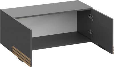 Антресоль Нао АН-4013, Графит/Графит, Дуб Вотан